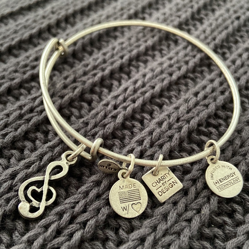 Alex and Ani silver 🎶 note bracelet